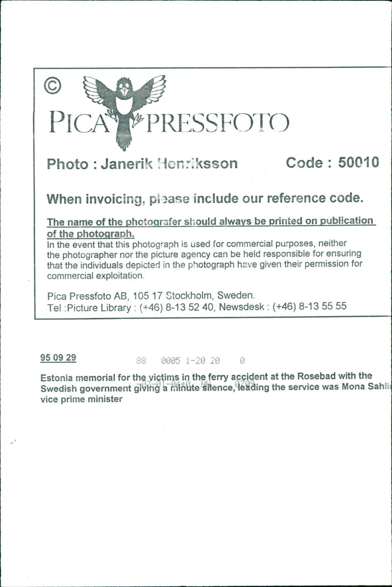 Margareta Winberg, Politician. - Vintage Photograph