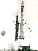 Space Research, Ariane 5, European test Rocket - Vintage Photograph