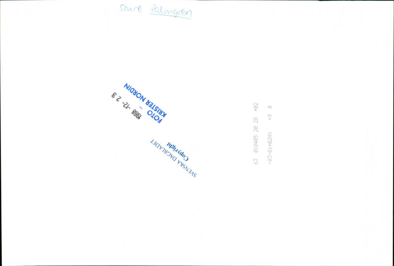 Sture Palmgren, Politician. - Vintage Photograph