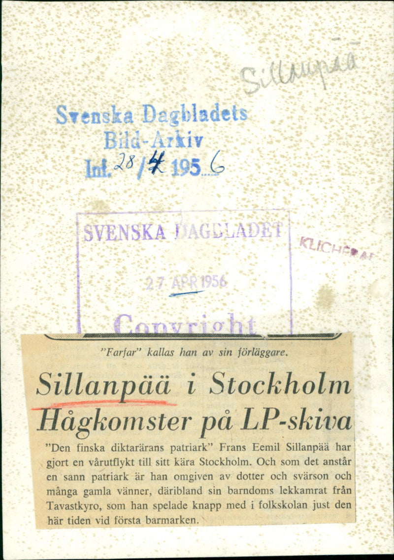 Frans Eemil Sillanpää - Vintage Photograph