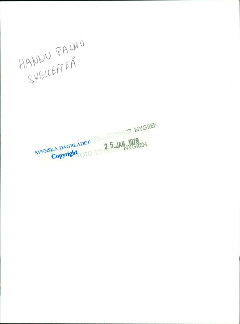 Hannu Palmu. - Vintage Photograph