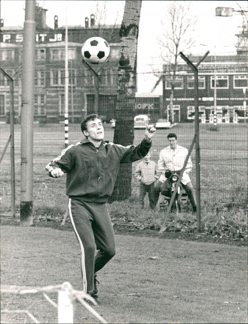 Ove Kindvall, Swedish footballer. - Vintage Photograph