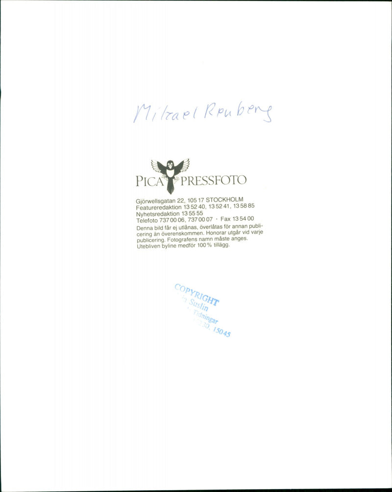 Mikael Renberg - Vintage Photograph