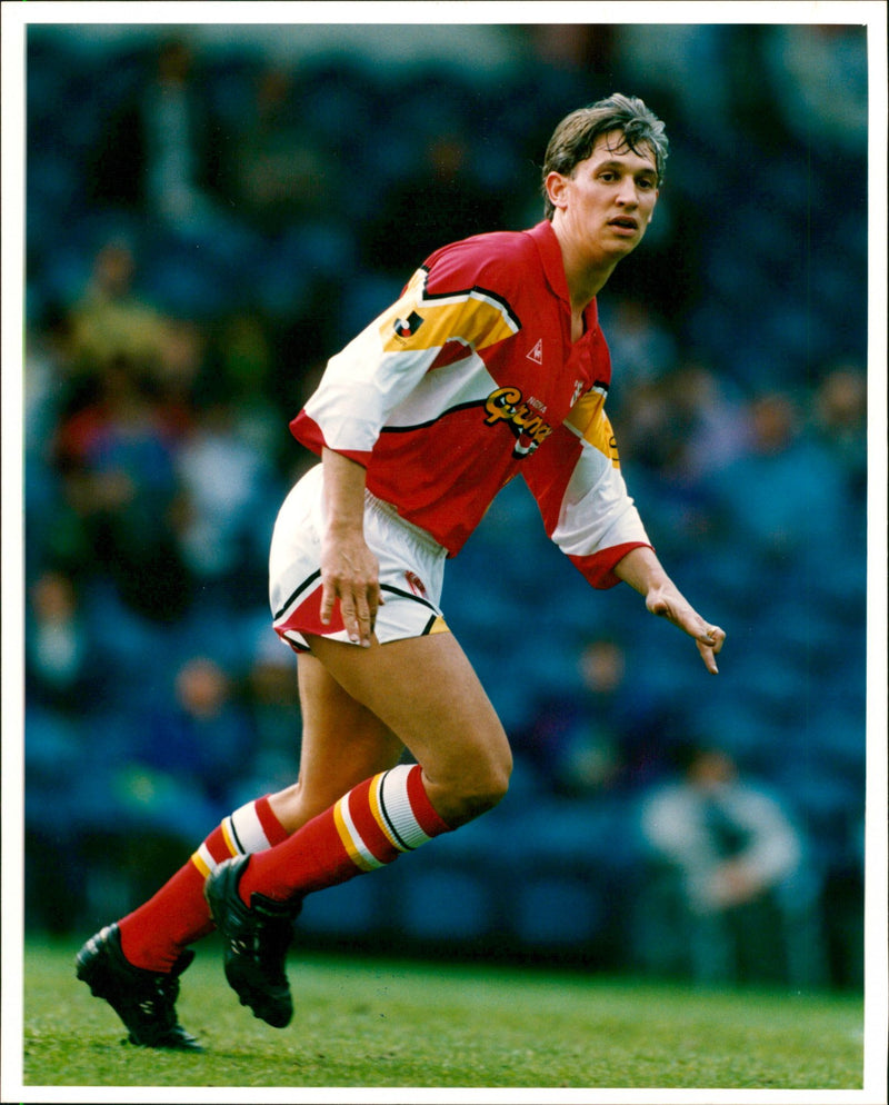 Gary Lineker, football. - Vintage Photograph