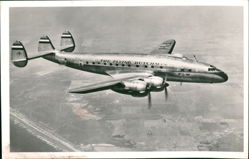 KLM Lockheed Constellation - Vintage Photograph
