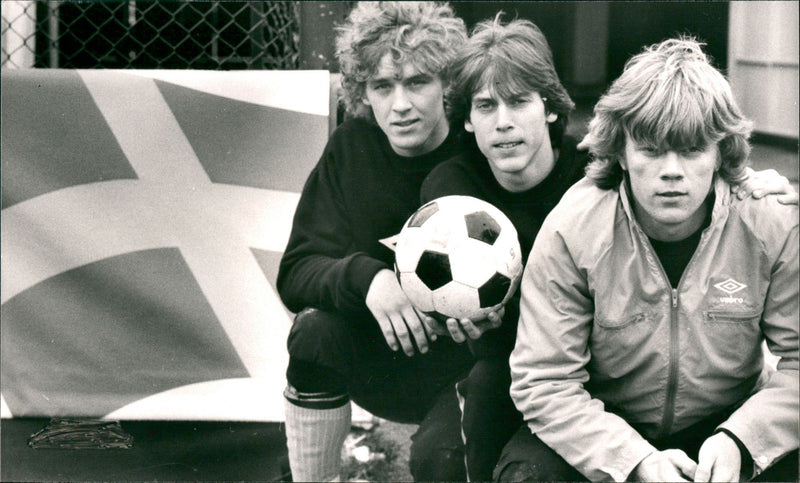 Ake Andersson, Thomas Johansson and Björn Kindlund. - Vintage Photograph