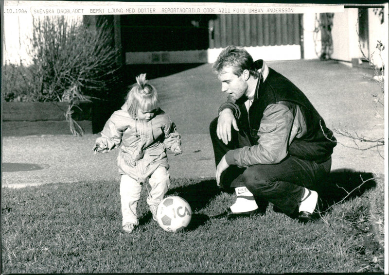 Bernt Ljung and Maja - Vintage Photograph