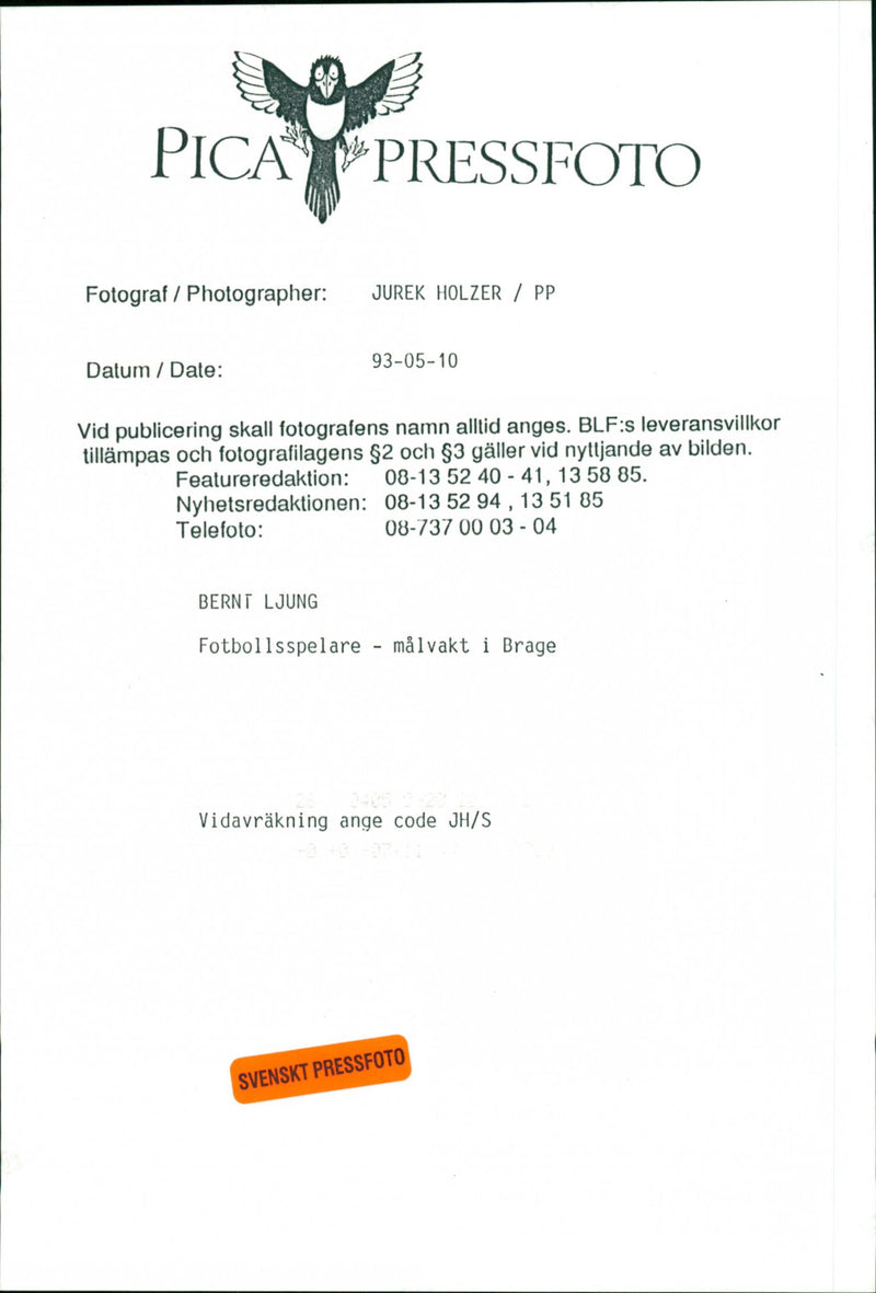 Bernt Ljung - Vintage Photograph