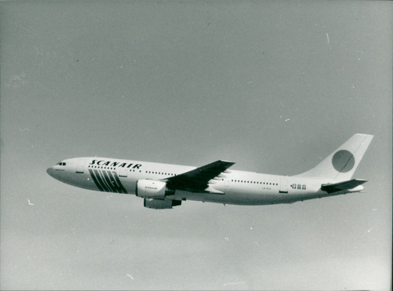 Scanair Airbus A300 - Vintage Photograph