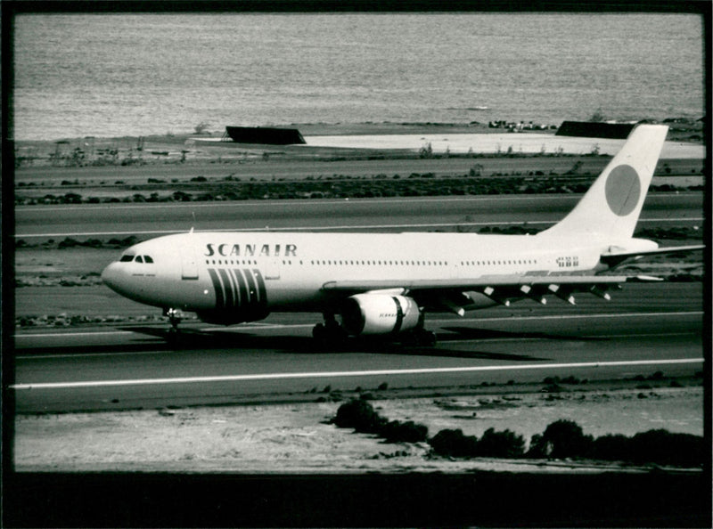 Scanair Airbus A300 - Vintage Photograph