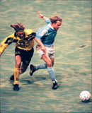 Niclas Kindvall, a Swedish footballer. Born February 19,1967 at Rotterdam, Netherlands. - Vintage Photograph
