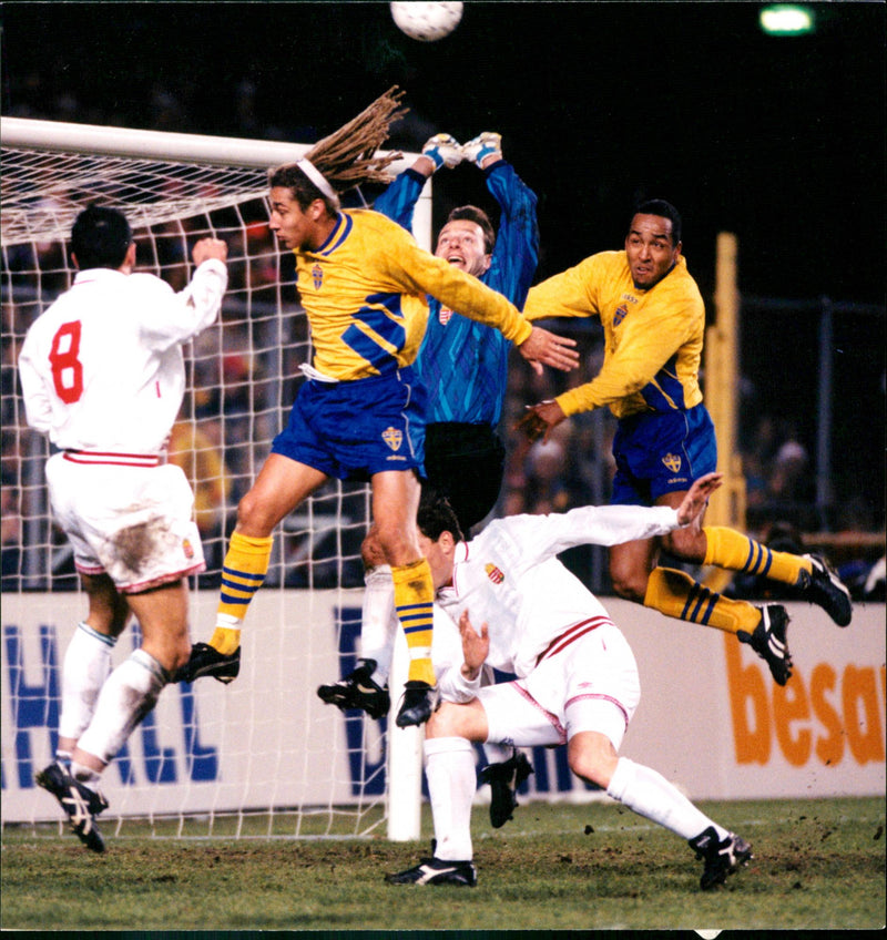 Henrik Larsson and Martin Dahlin - Vintage Photograph