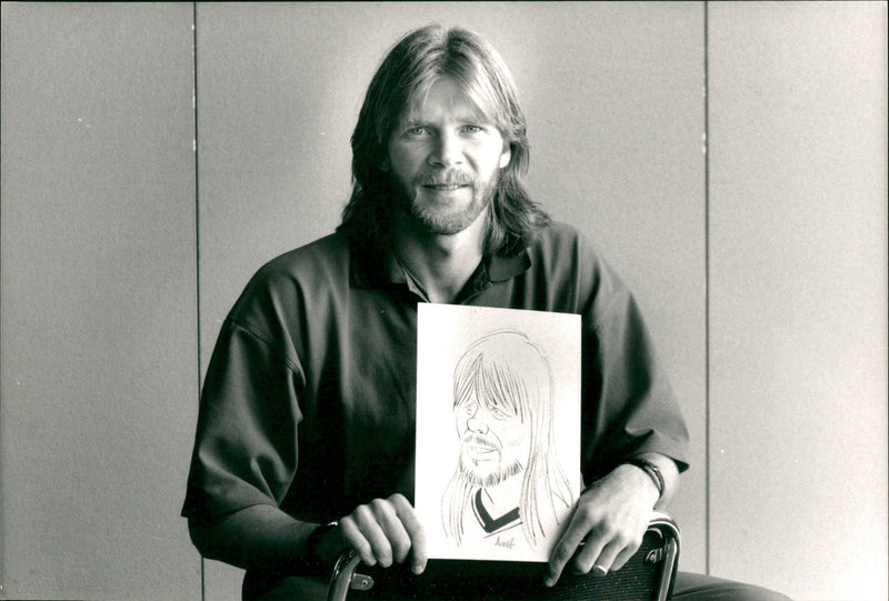 Glenn Strömberg, Swedish professional footballer. - Vintage Photograph