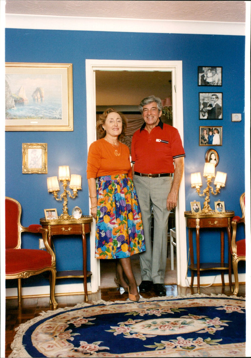Frankie Vaughan and Stella Vaughan - Vintage Photograph