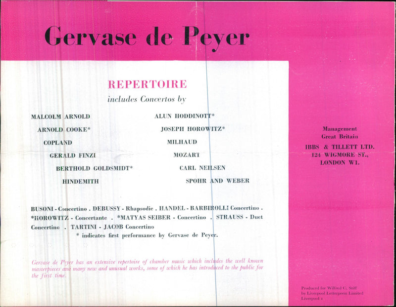 WOLFGANG KNOWN PLAYED WELL MUSIC BRITAIN - Vintage Photograph