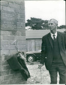 Ted Ellis at East Wretham Nature Reserve - Vintage Photograph