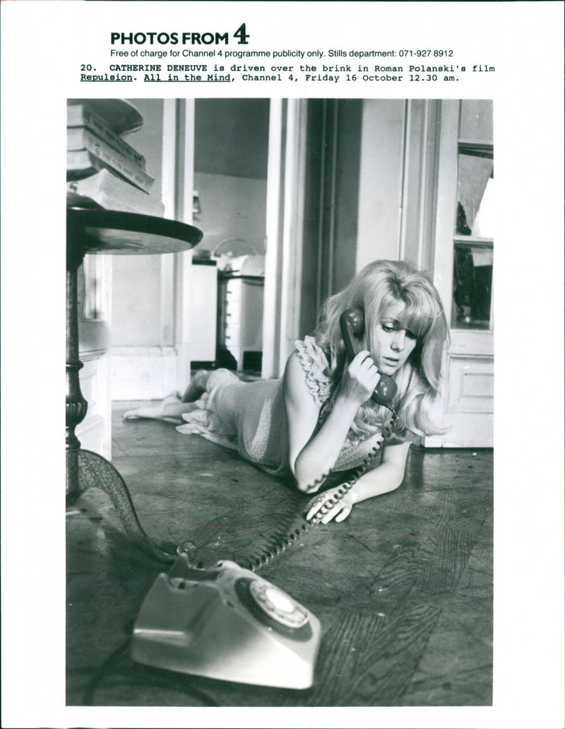 Catherine Deneuve in Repulsion - Vintage Photograph