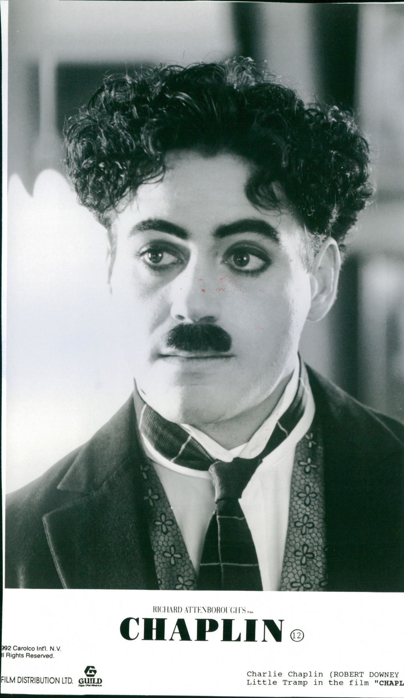 Robert Downey Jr. as Charlie Chaplin - Vintage Photograph