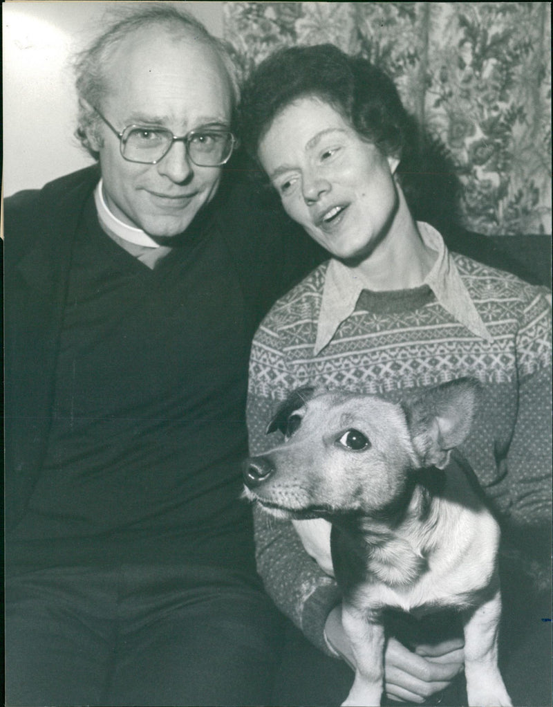 Reverend David Clark and his wife - Vintage Photograph