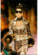 Models, Christian Lacroic was showing his autumm/ winterline - Vintage Photograph