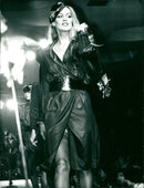 Jerry Hall, Mick Jagger's wife models - Vintage Photograph