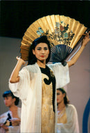 Fashion model competition in Shanghai 1989 - Vintage Photograph