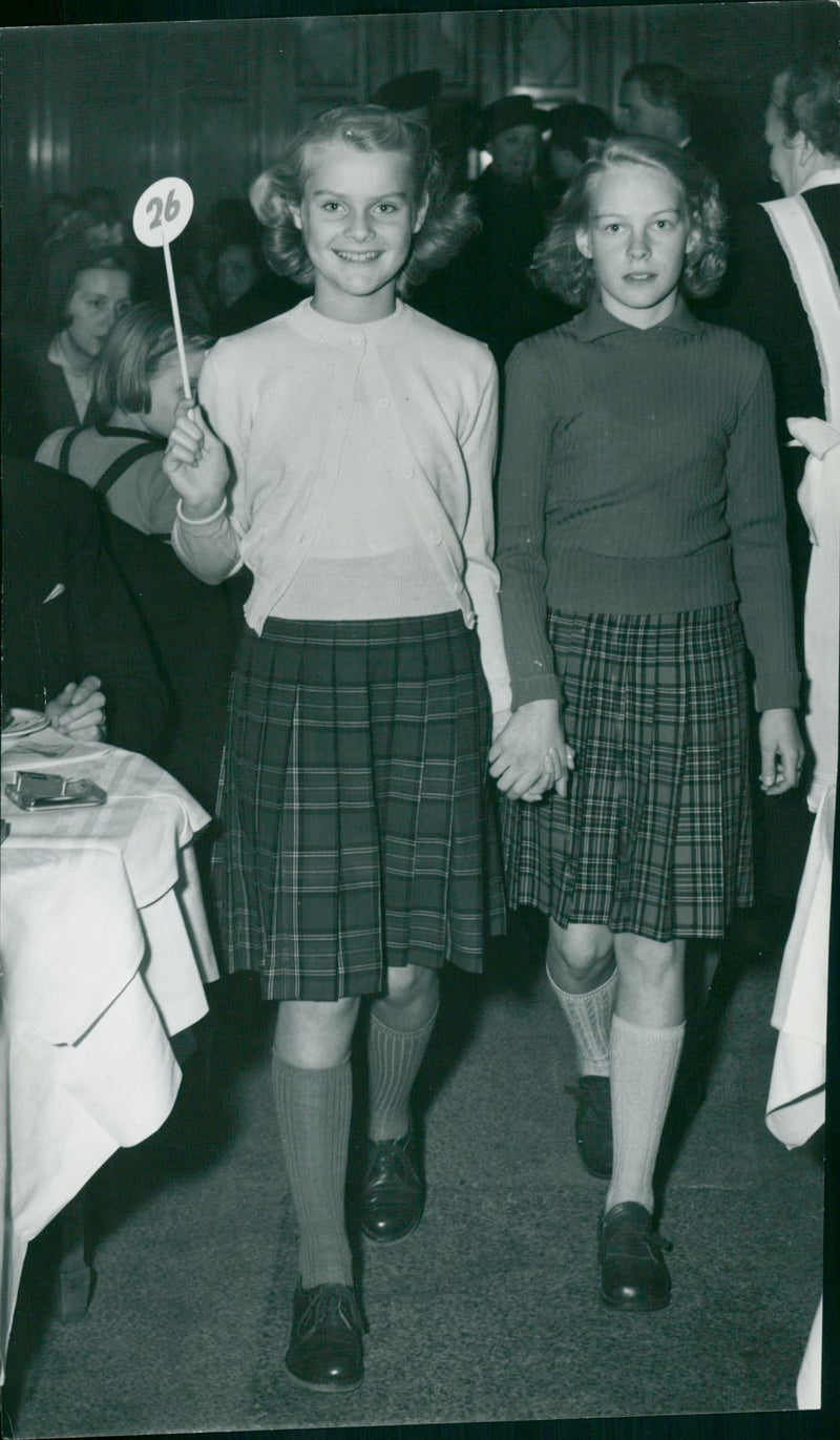 Yvonne Lundberg and Marie Söderberg in nice clothes - Vintage Photograph