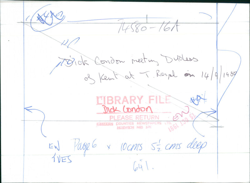 Dick Condon and Duchess of Kent - Vintage Photograph