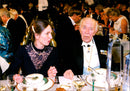 Prince Bertil (Bertil Gustaf Oskar Carl Eugén) Duke Of Halland in Consultation with Dr. Eva-Maria Neher During the 1991 Nobel Prize Awarding Ceremony in Stockholm Sweden - Vintage Photograph