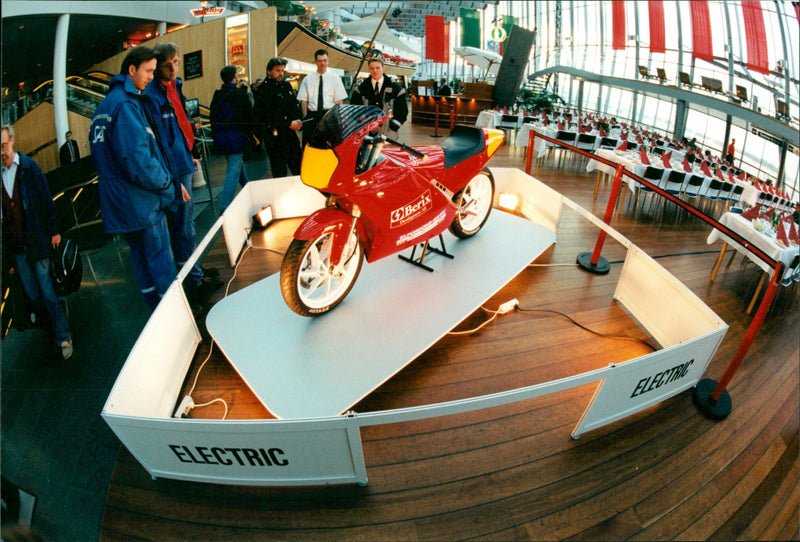 Electric motorcycle - Vintage Photograph