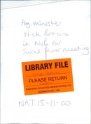 Nick Brown - Vintage Photograph