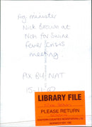 Nick Brown - Vintage Photograph