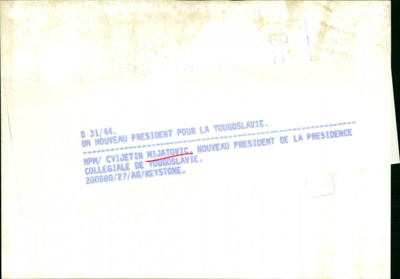 Cvijetin Mijatovic - Vintage Photograph