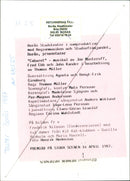 "Cabaret" - musical by Joe Masteroff - Vintage Photograph