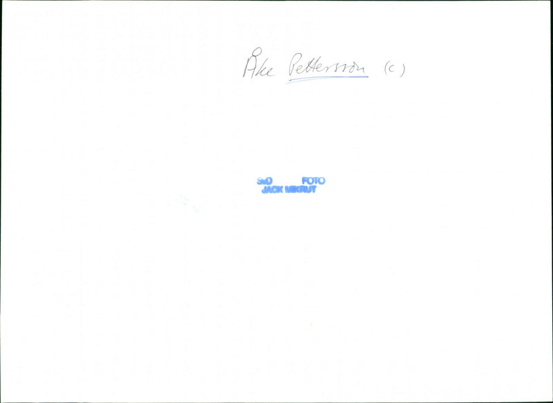 Ake Pettersson, politician. - Vintage Photograph