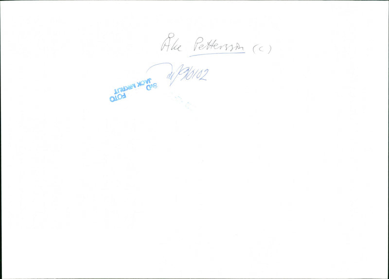 Ake Pettersson, politician. - Vintage Photograph