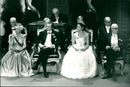 The Royal family at the Nobel prize 1984 giving ceremony in the Stockholm concert hall. - Vintage Photograph