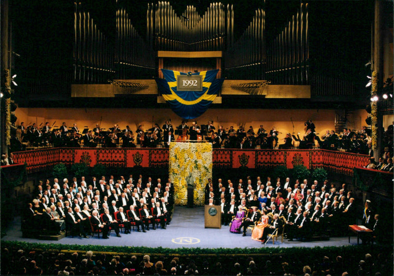 Nobel Prize Awards in the Concert Hall 1992 - Vintage Photograph