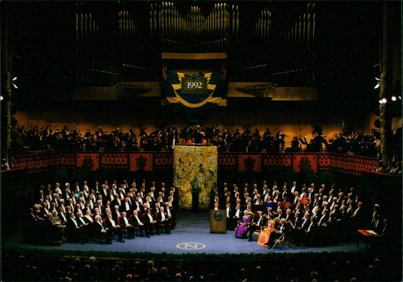 Nobel Prize Awards in the Concert Hall 1992 - Vintage Photograph