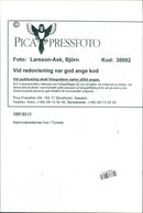 1997 NATURE RESERVED PROTECTED TELEPHONE SWEDEN RESPONSIBLE NYGREN LENNART - Vintage Photograph