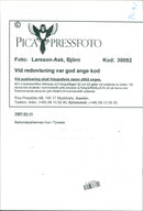 1997 NATURE RESERVED PROTECTED TELEPHONE SWEDEN RESPONSIBLE NYGREN LENNART - Vintage Photograph