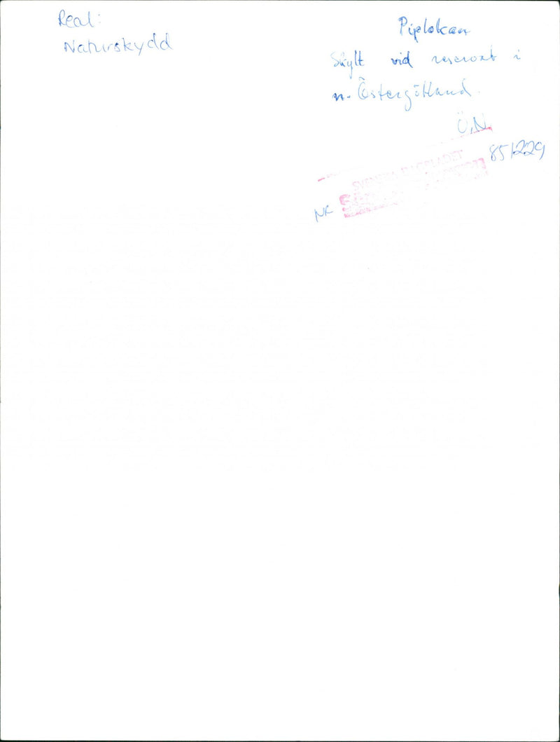 1911 NATURE RESERVED PROTECTED ESTERGOTLAND RESESWET SIGN REAL NYGREN LENNART - Vintage Photograph