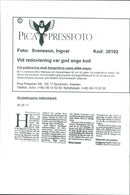 1998 NATURE RESERVED PROTECTED TELEPHONE SWEDEN PICA RESPONSIB - Vintage Photograph