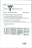 1998 NATURE RESERVED PROTECTED TELEPHONE SWEDEN PICA RESPONSIB - Vintage Photograph