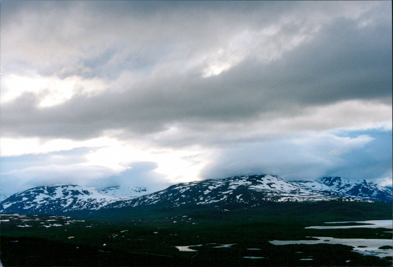 Nature, Mountain pictures. - Vintage Photograph