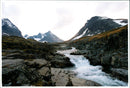 Nature, Mountain pictures. Lapland, Kaskasvagge valley. - Vintage Photograph