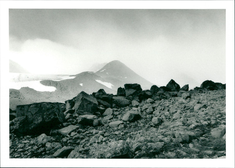 Nature, Mountain pictures, Tarfala cradle. - Vintage Photograph