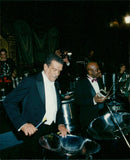 1992 Nobel literature winner Derek Walcott as a musician - Vintage Photograph