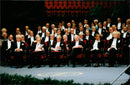All 1992's Nobel laureates on the podium in the Concert Hall - Vintage Photograph