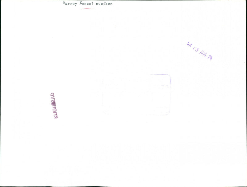 Barney Kessel is a Jazz Musician - Vintage Photograph